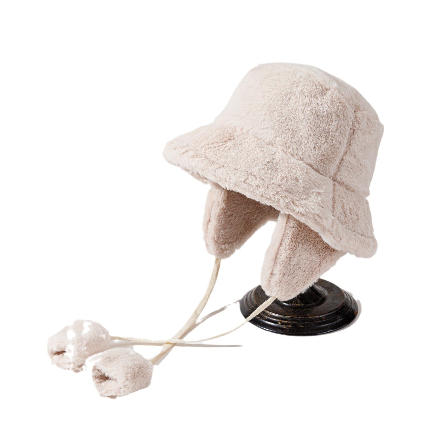 Pandaize Winter Plush Bucket Hat