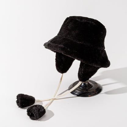 Pandaize Winter Plush Bucket Hat