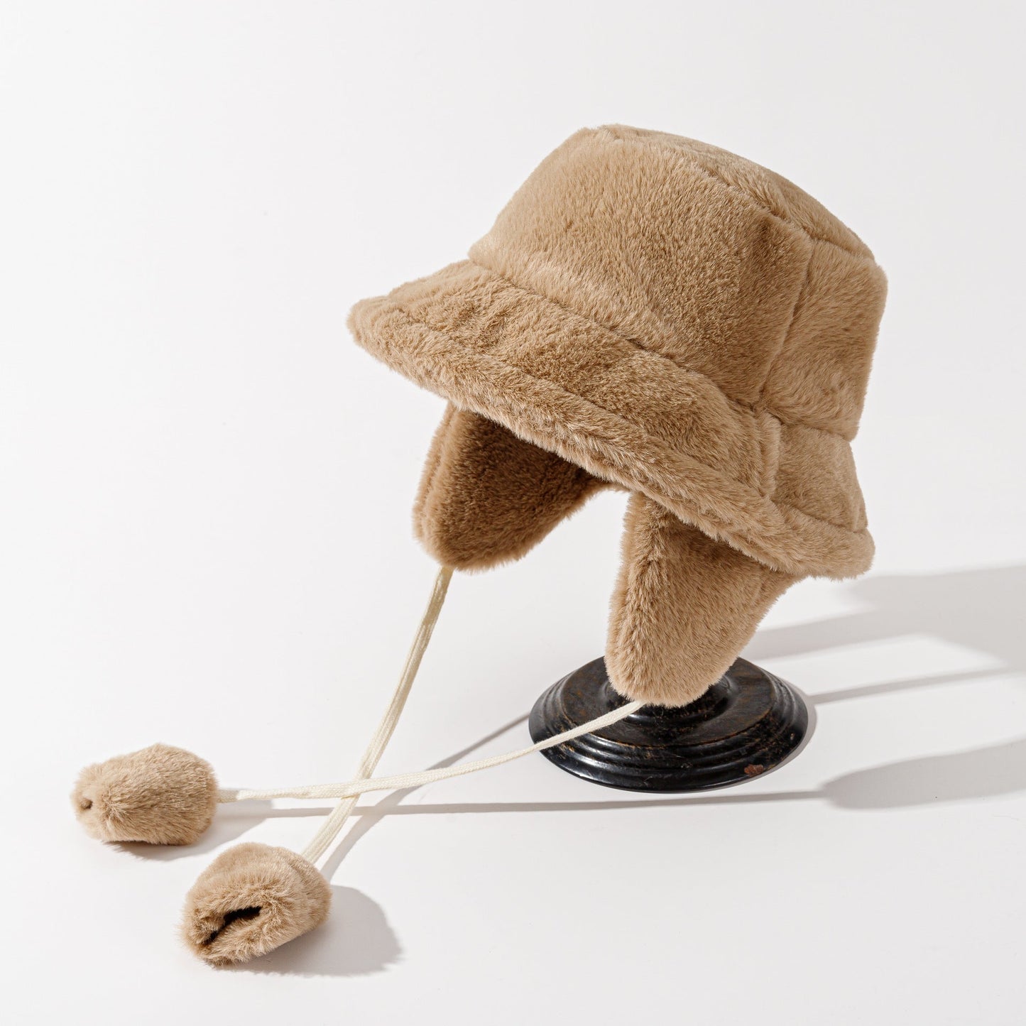 Pandaize Winter Plush Bucket Hat