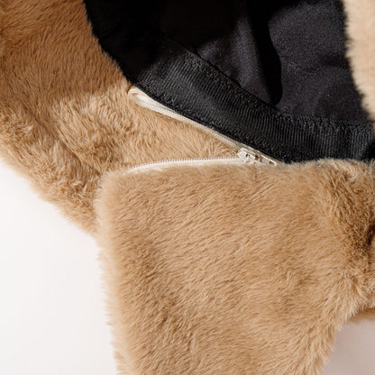 Pandaize Winter Plush Bucket Hat