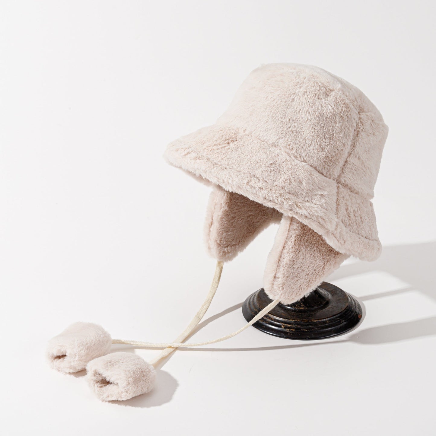 Pandaize Winter Plush Bucket Hat